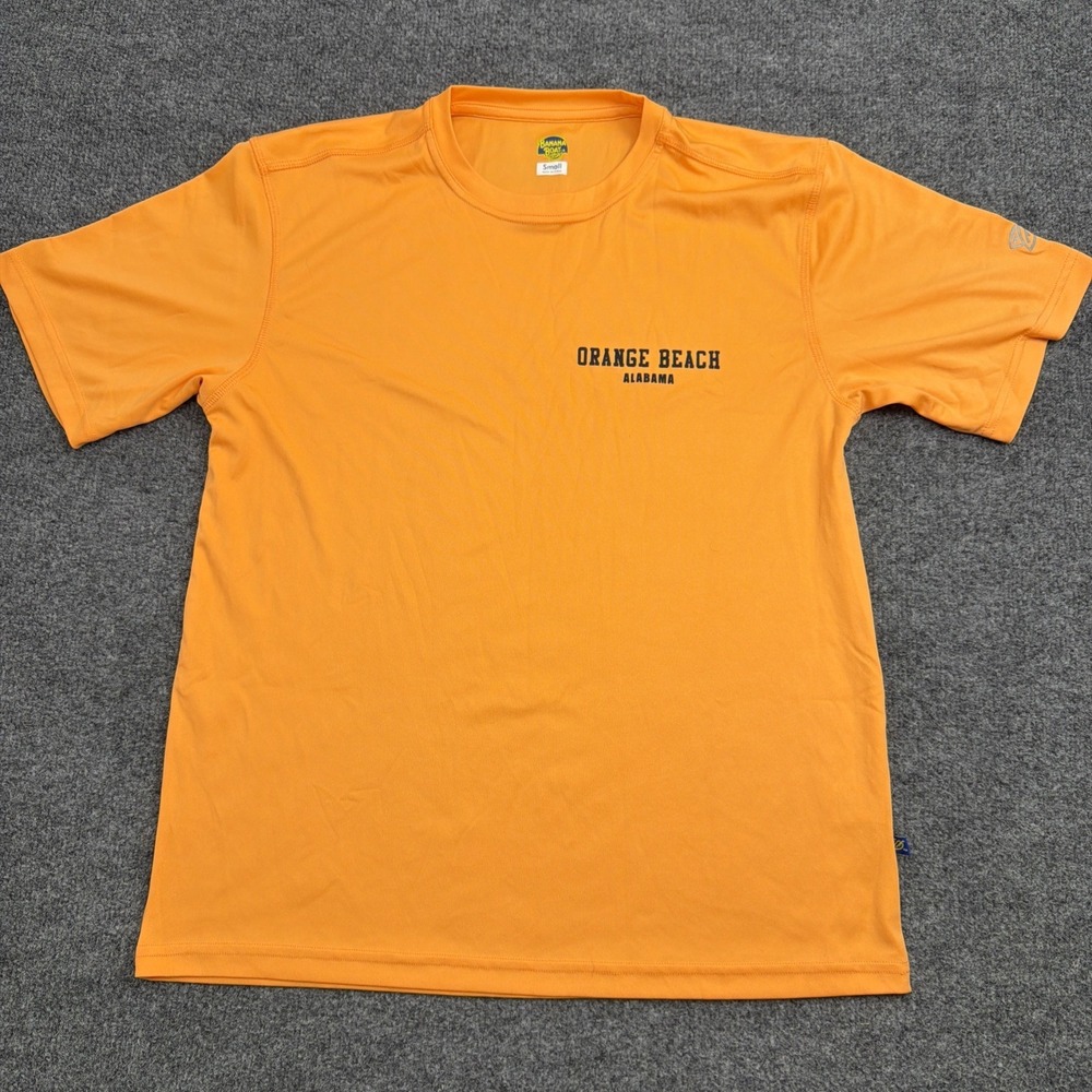 Banana Boat Swim Shirt Orange Beach Alabama Mens Small Rash Guard UPF